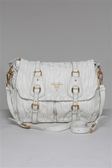 Bolsa Prada Nappa Gaufre Mini Off-White