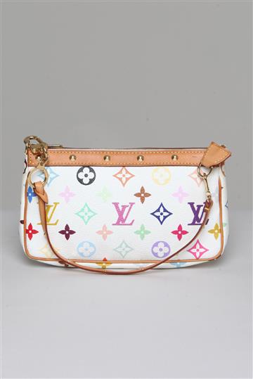 Bolsa Louis Vuitton Monograma Multicolorida Branca