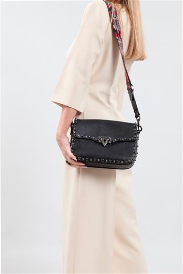 Bolsa Valentino Rolling Rockstud Preta