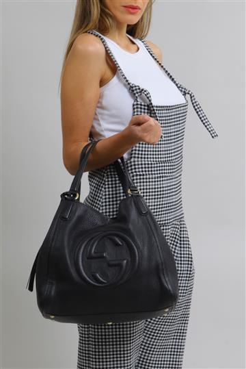 Bolsa Gucci Tote Soho Preta