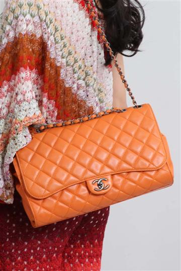 Bolsa Chanel Classic / Transformable Shopper Laranja