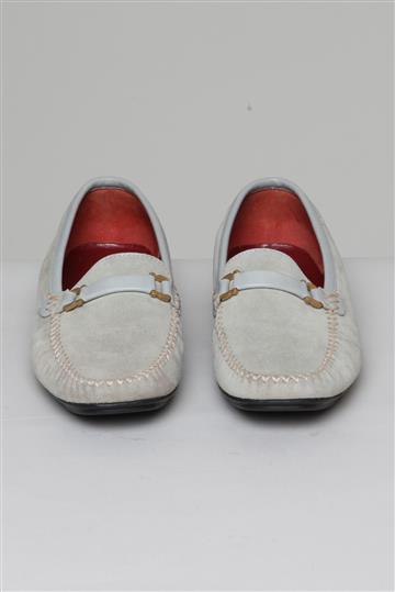 Mocassim Salvatore Ferragamo Camurça Cinza