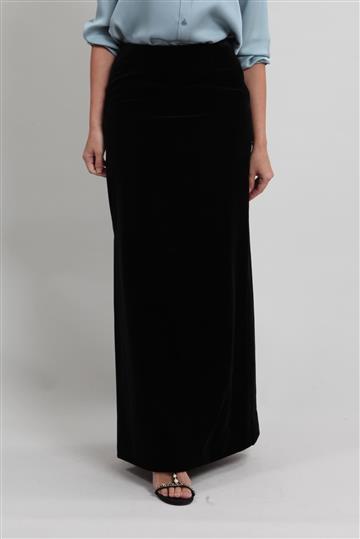 Saia Christian Dior Veludo Longa Preta