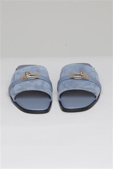 Sandália Hermès Giulia Camurça Lilás