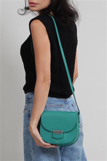 Bolsa Celine Trotter Grained Calfskin Verde