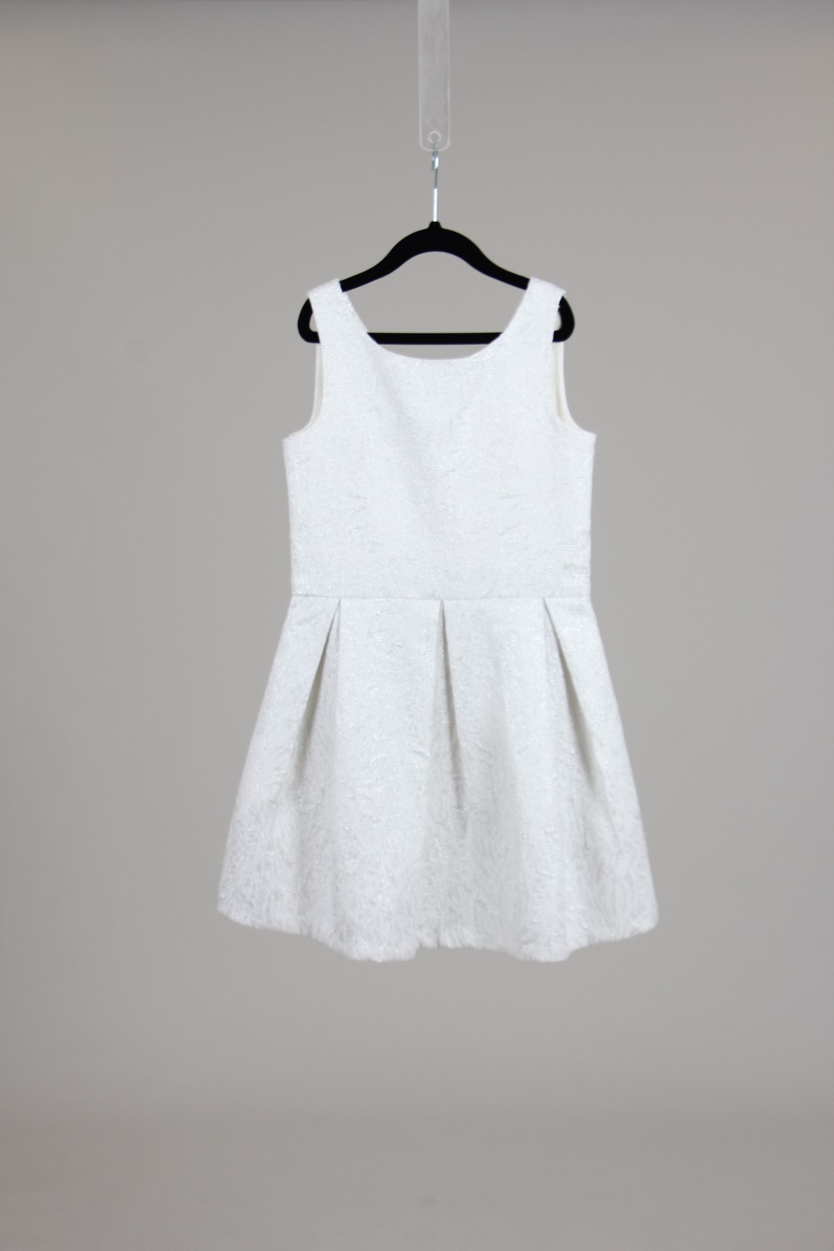 Vestido Zara Vestido Lurex Off-White